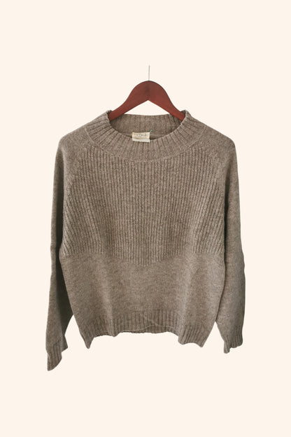 Pull col cheminée laine de yack