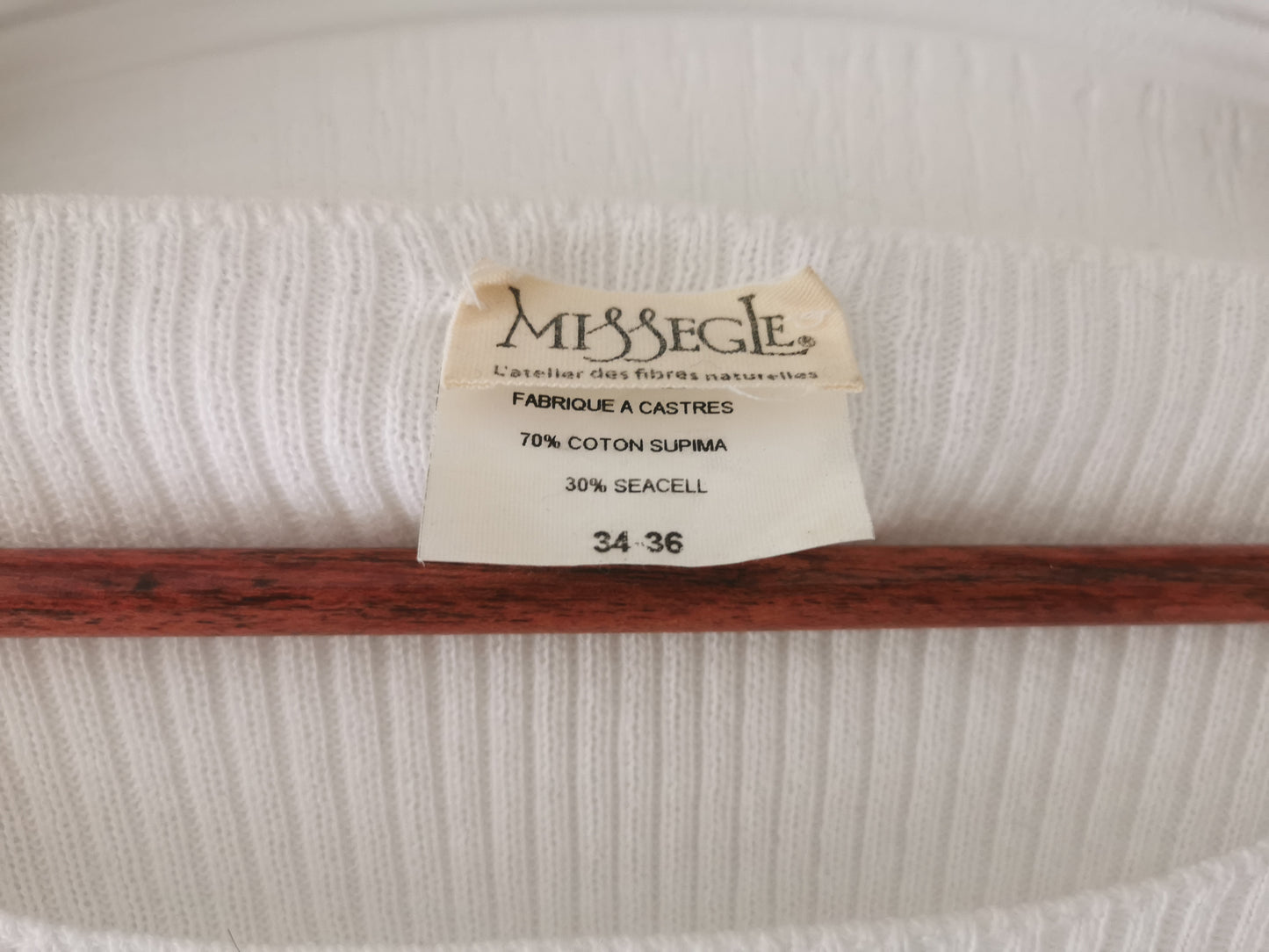 Pull doux et léger en coton et seacell