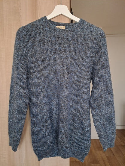 Pull en laine col rond point de sable