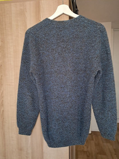 Pull en laine col rond point de sable