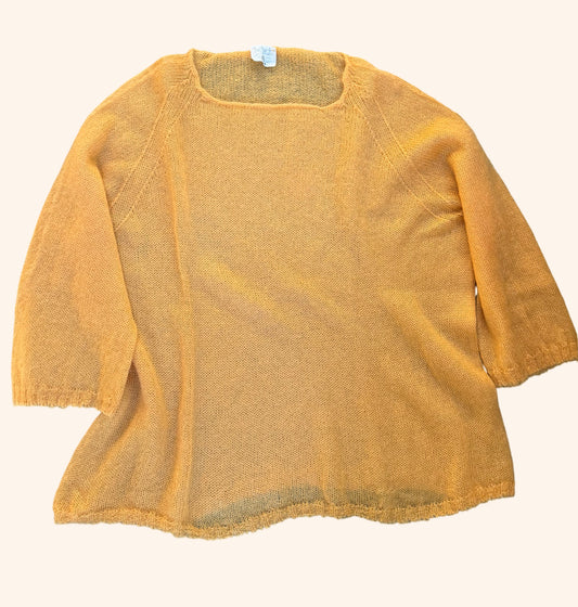 Pull laine ample mohair et soie pour femme