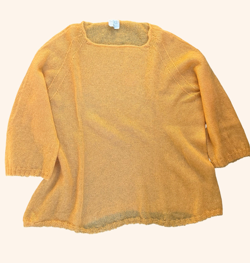 Pull laine ample mohair et soie pour femme