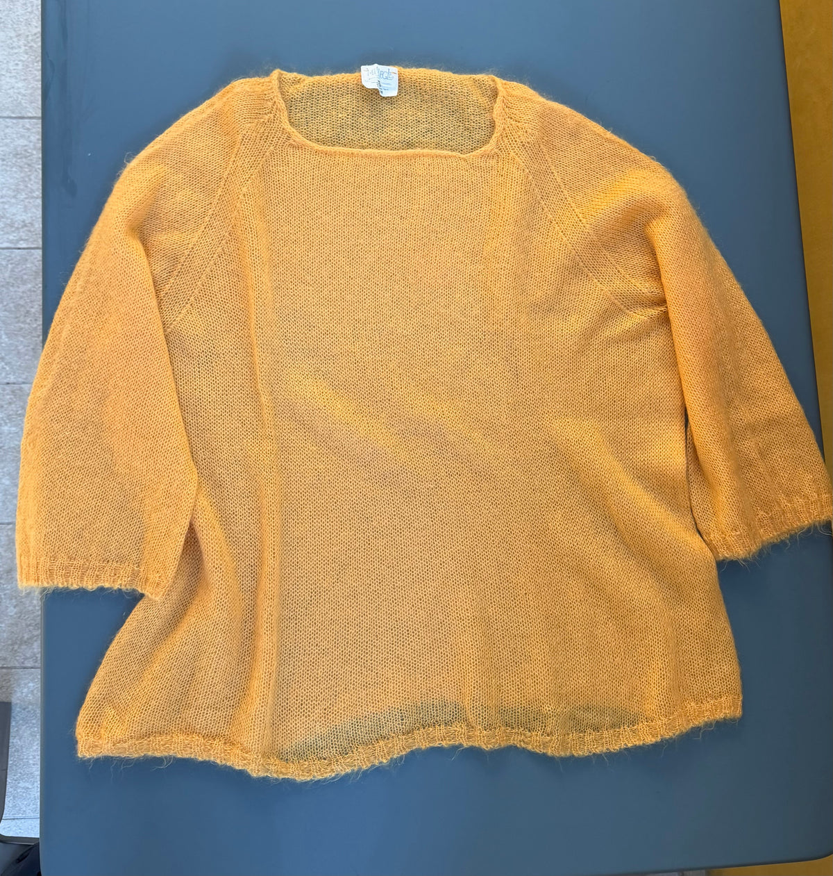 Pull laine ample mohair et soie pour femme