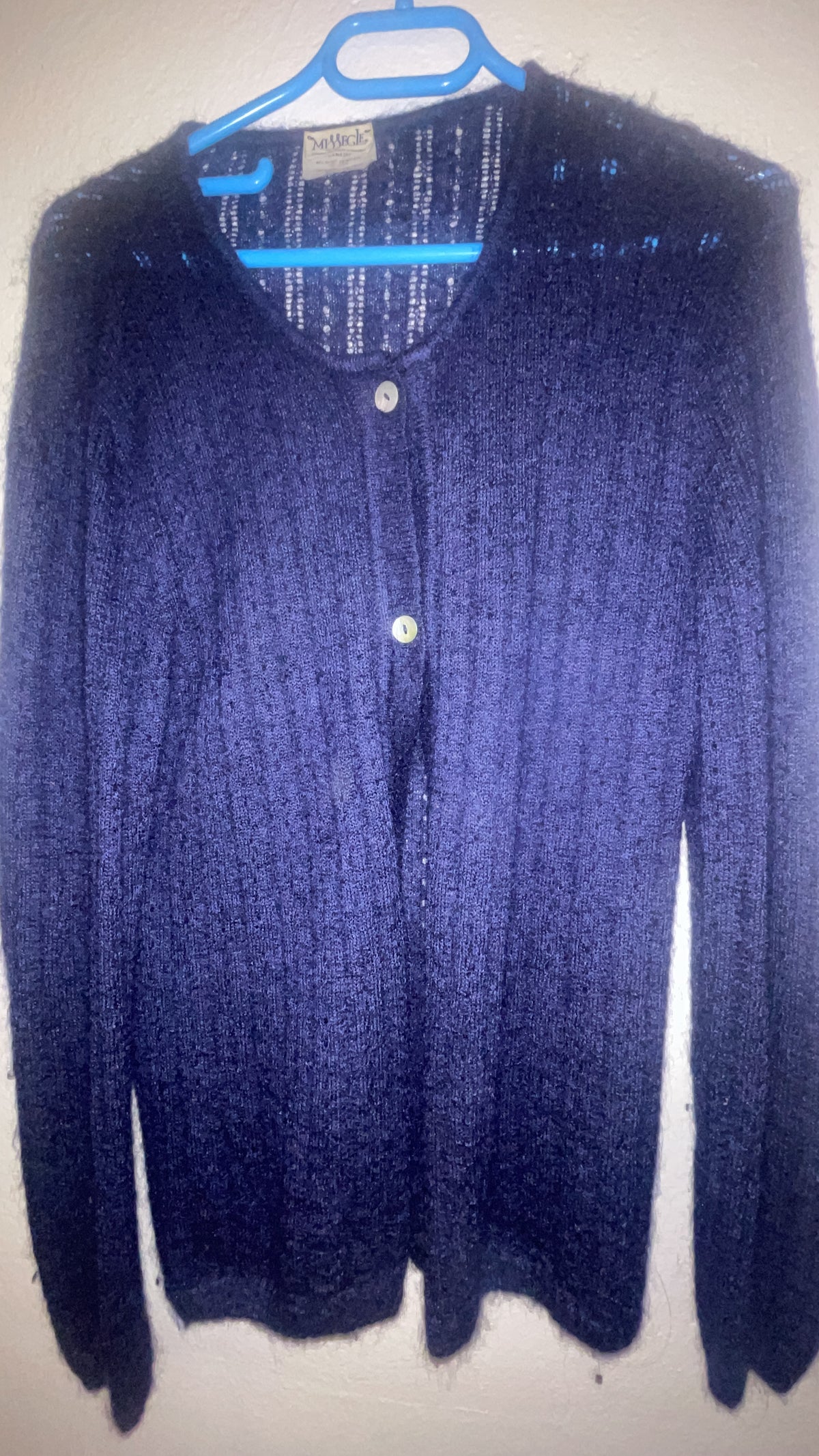 gilet 60% mohair 40% soie