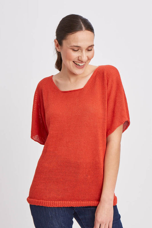 Pull tunique en lin