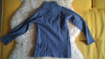 T-shirt laine mérinos col zippé pour femme
