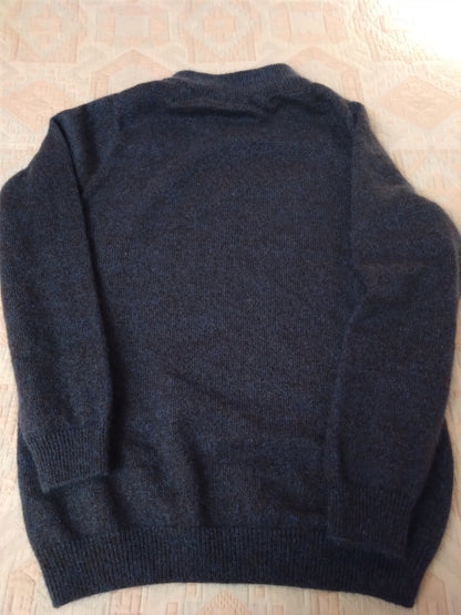 Pull en laine yack col cheminée pour homme