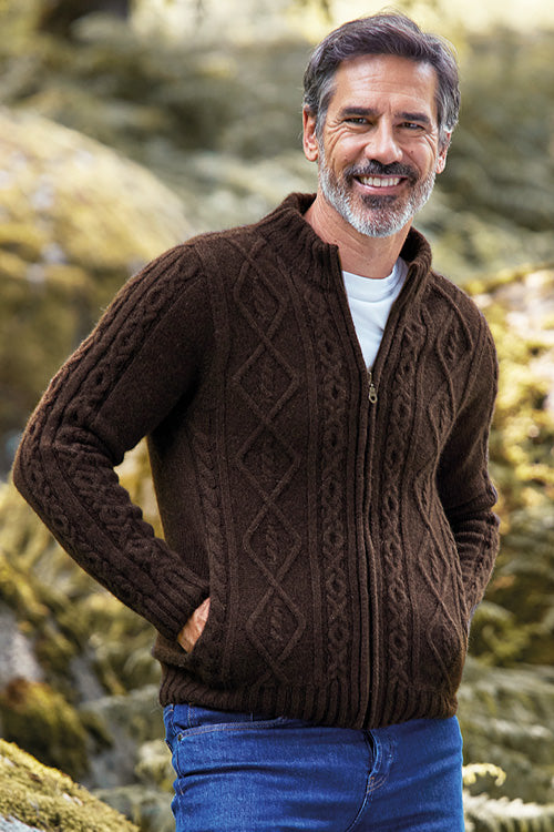 Veste laine yack pour homme