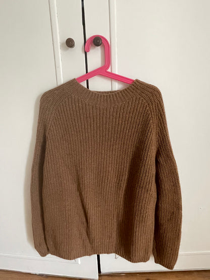 Grand pull laine de chameau femme