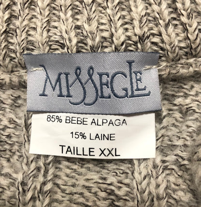 Veste laine à torsades pour homme