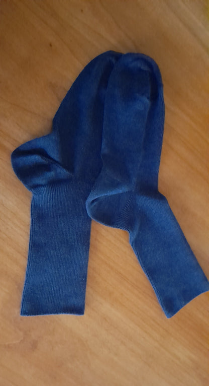 Chaussettes sans élastique laine mérinos et soie santé