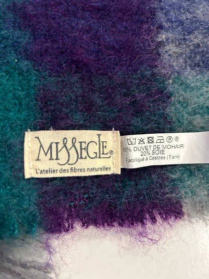 Echarpe laine mohair et soie