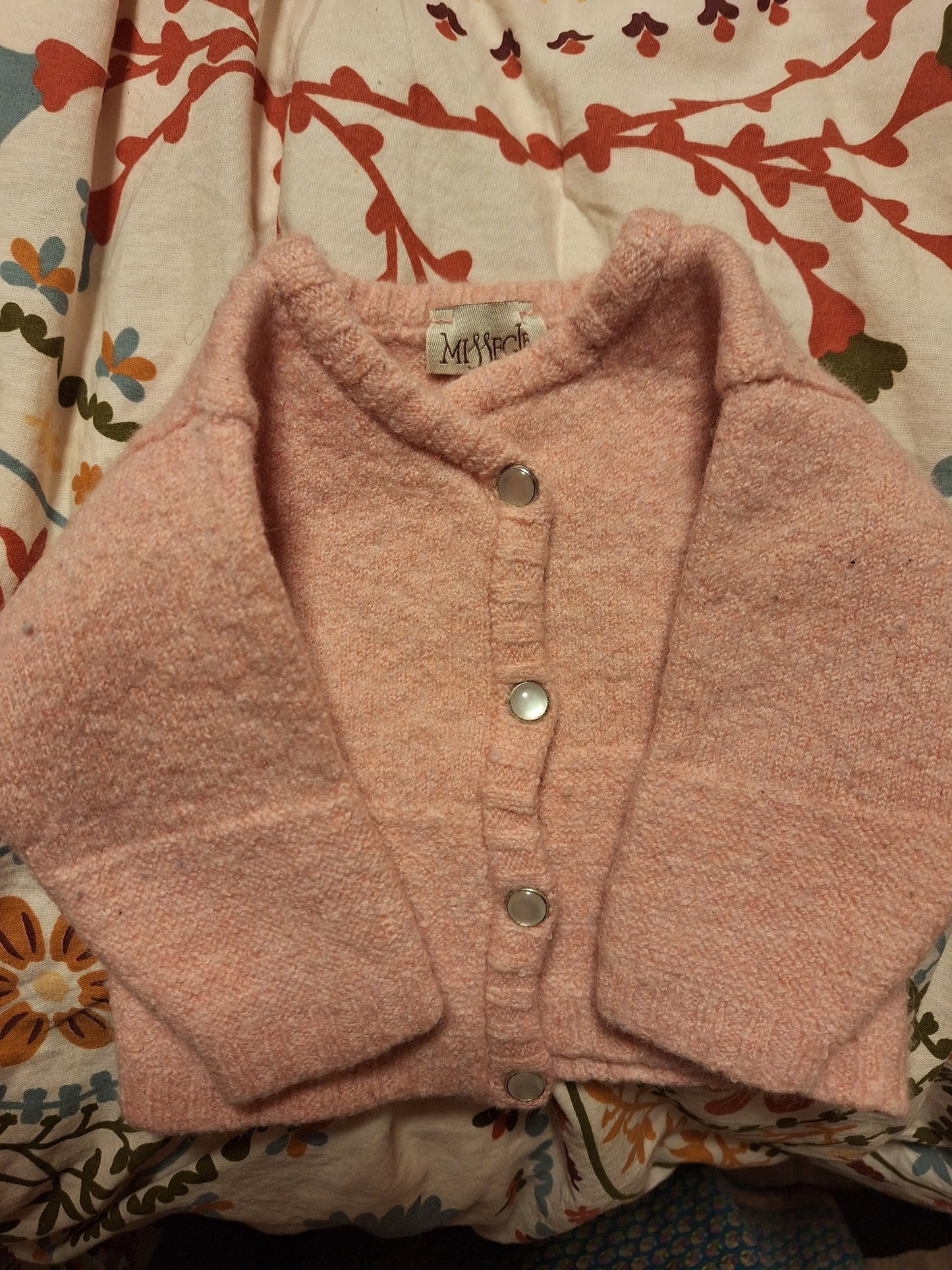 Pull de naissance Fille Mérinos