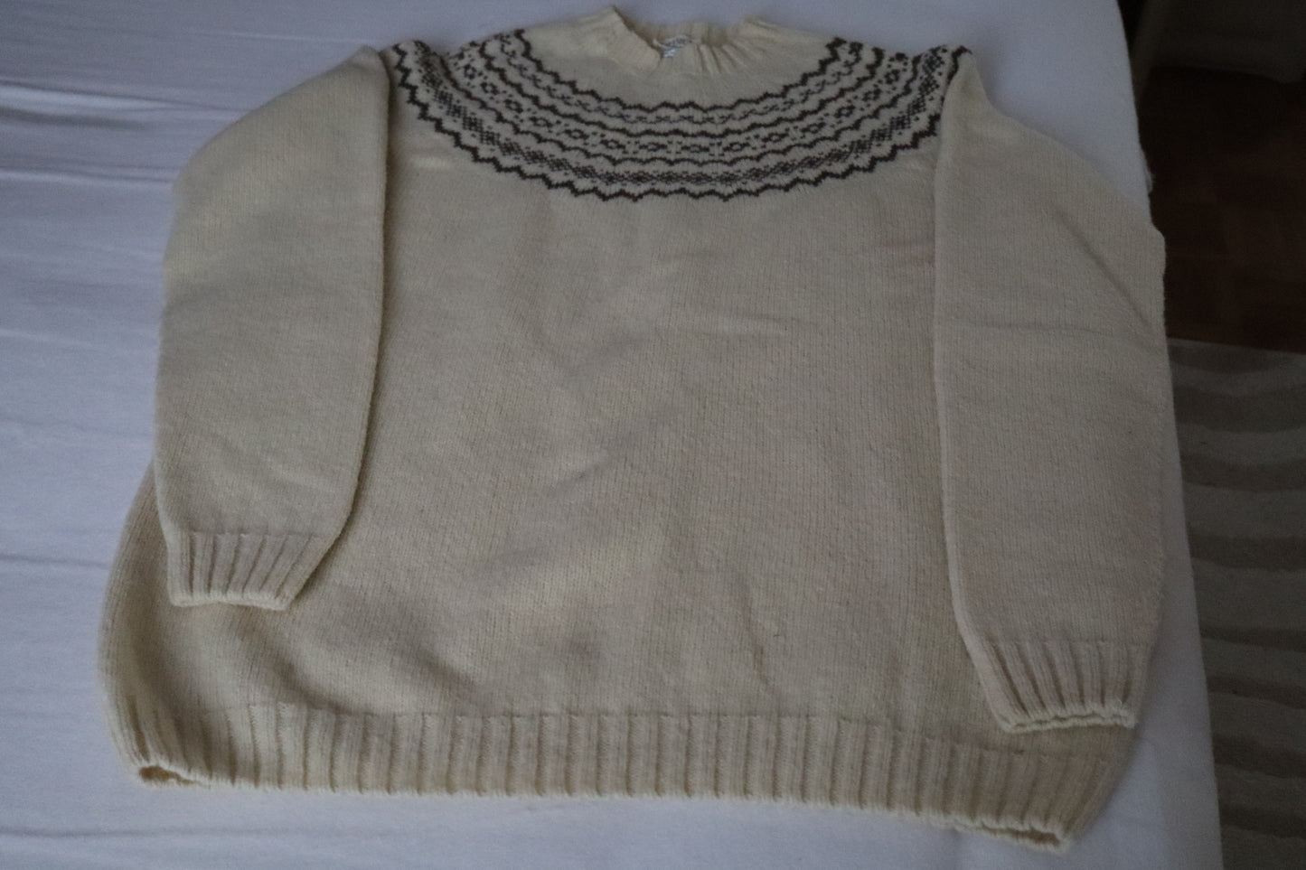Pull en laine jacquard femme