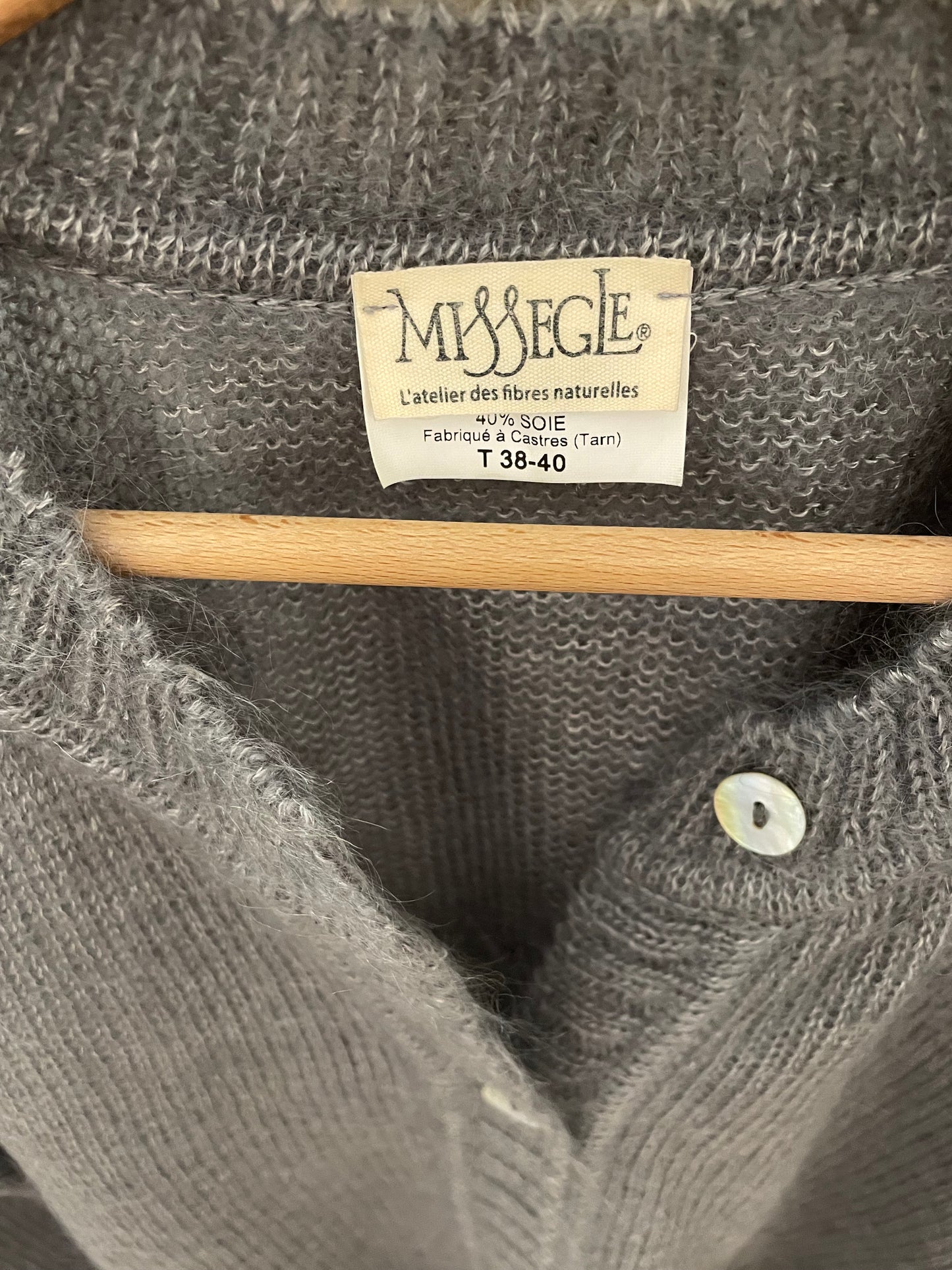 Gilet laine à poches