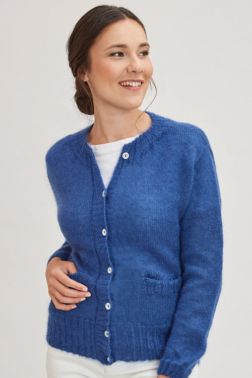 Gilet en laine à poches femme