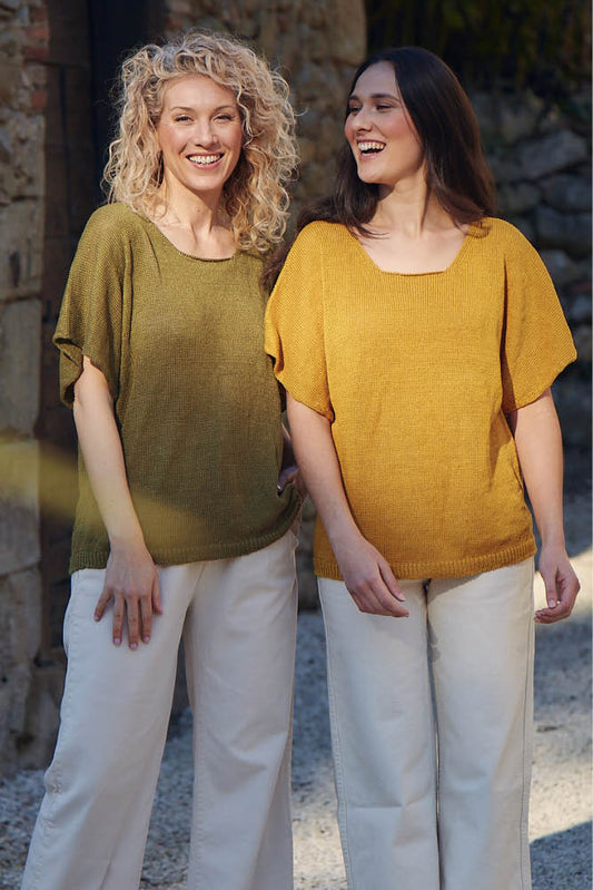Pull tunique en lin