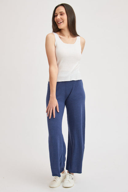 Pantalon ample en lin et coton bio/seacell