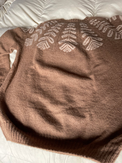 Pull 100% duvet chameau