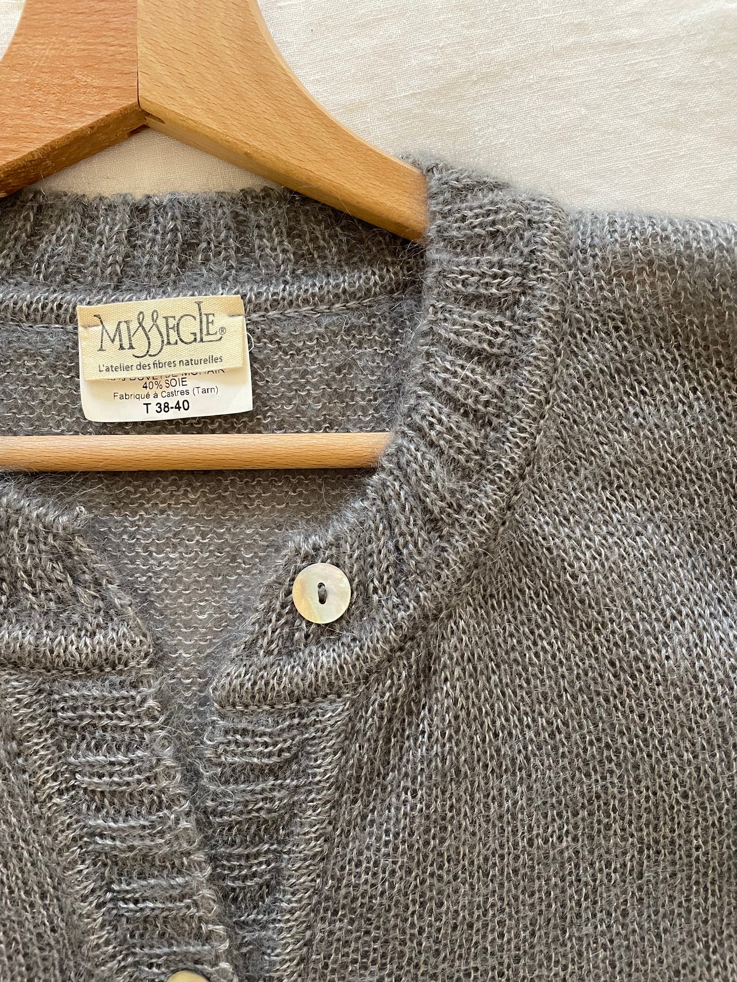 Gilet laine à poches