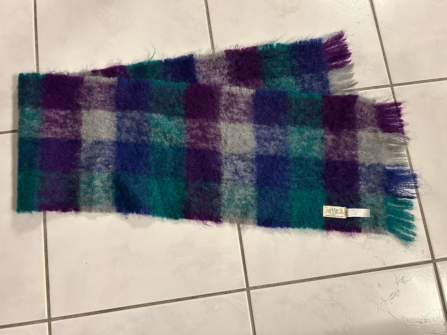 Echarpe laine mohair et soie