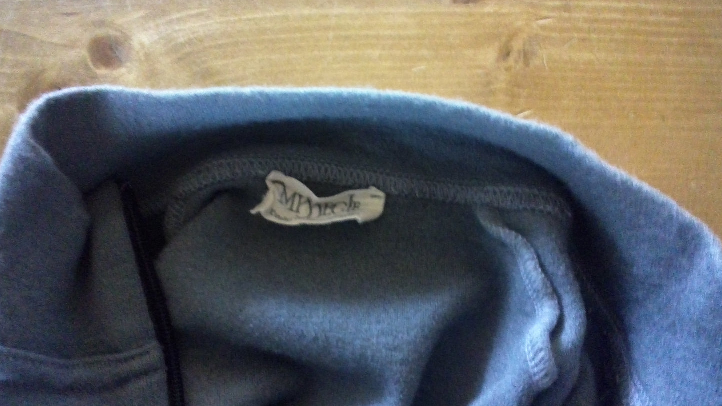 T-shirt laine mérinos col zippé pour femme