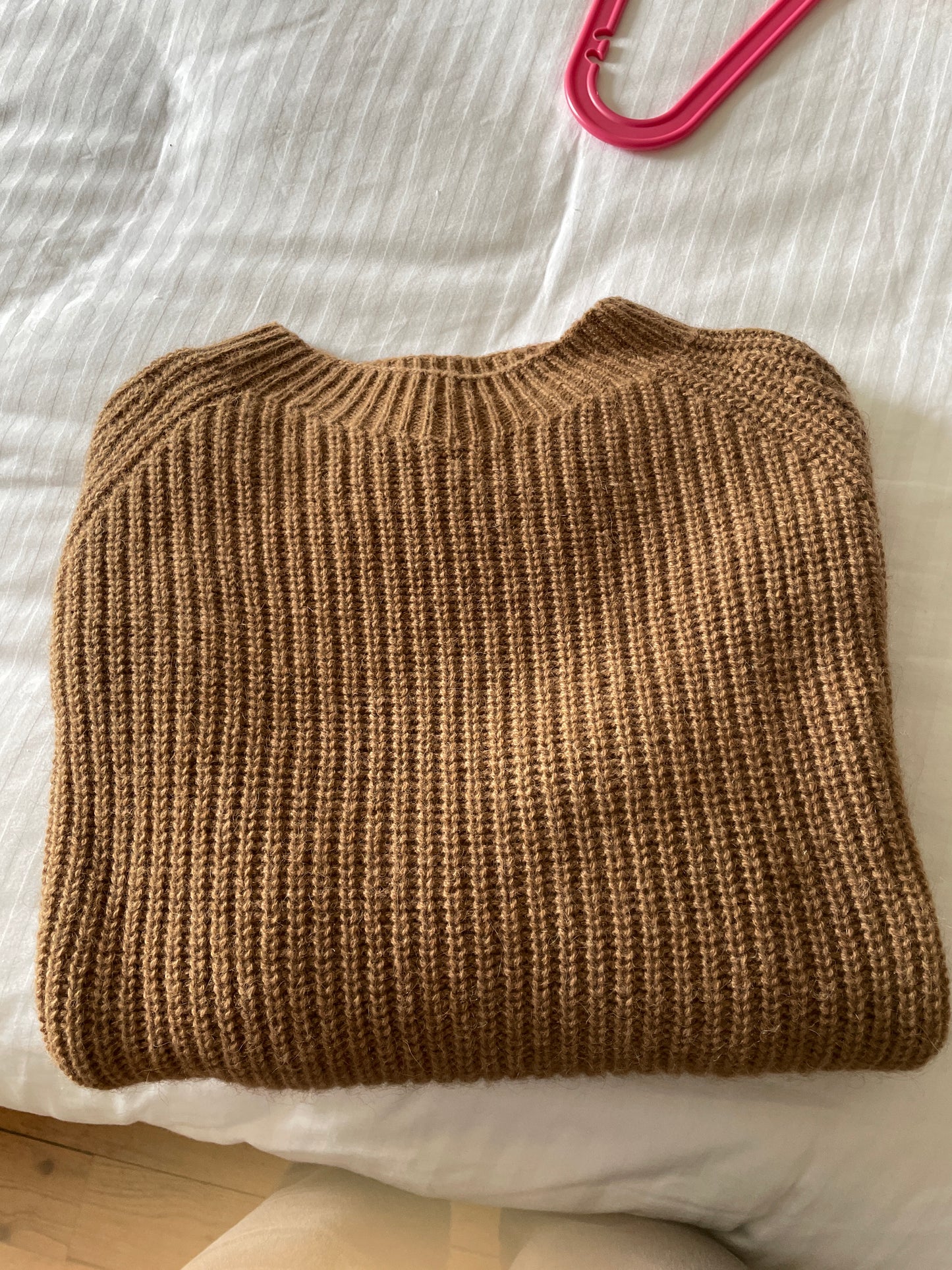 Grand pull laine de chameau femme