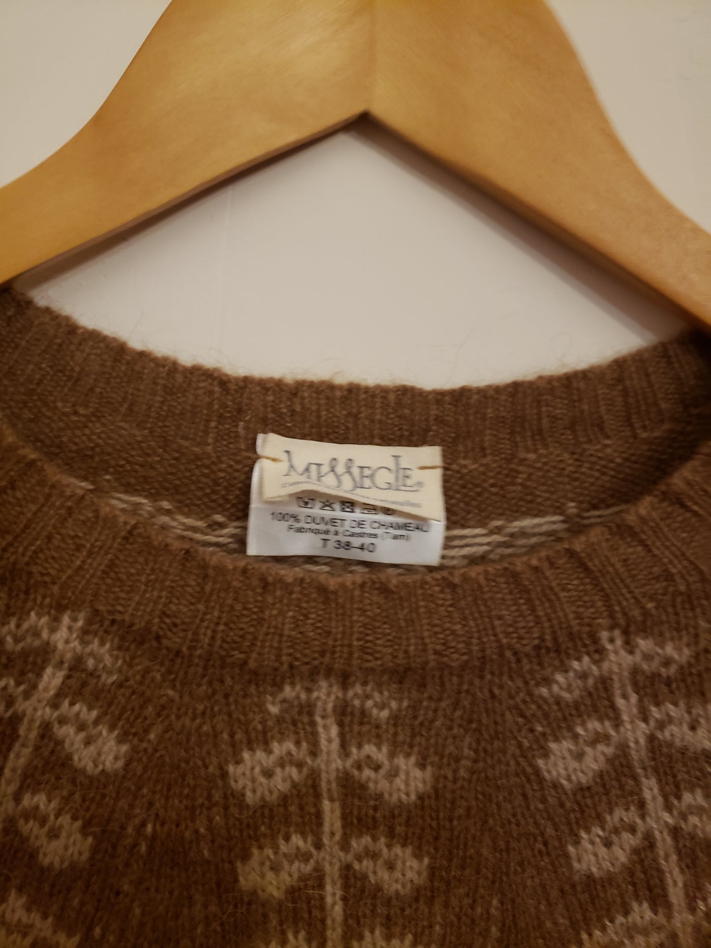 Pull en laine jacquard pour femme