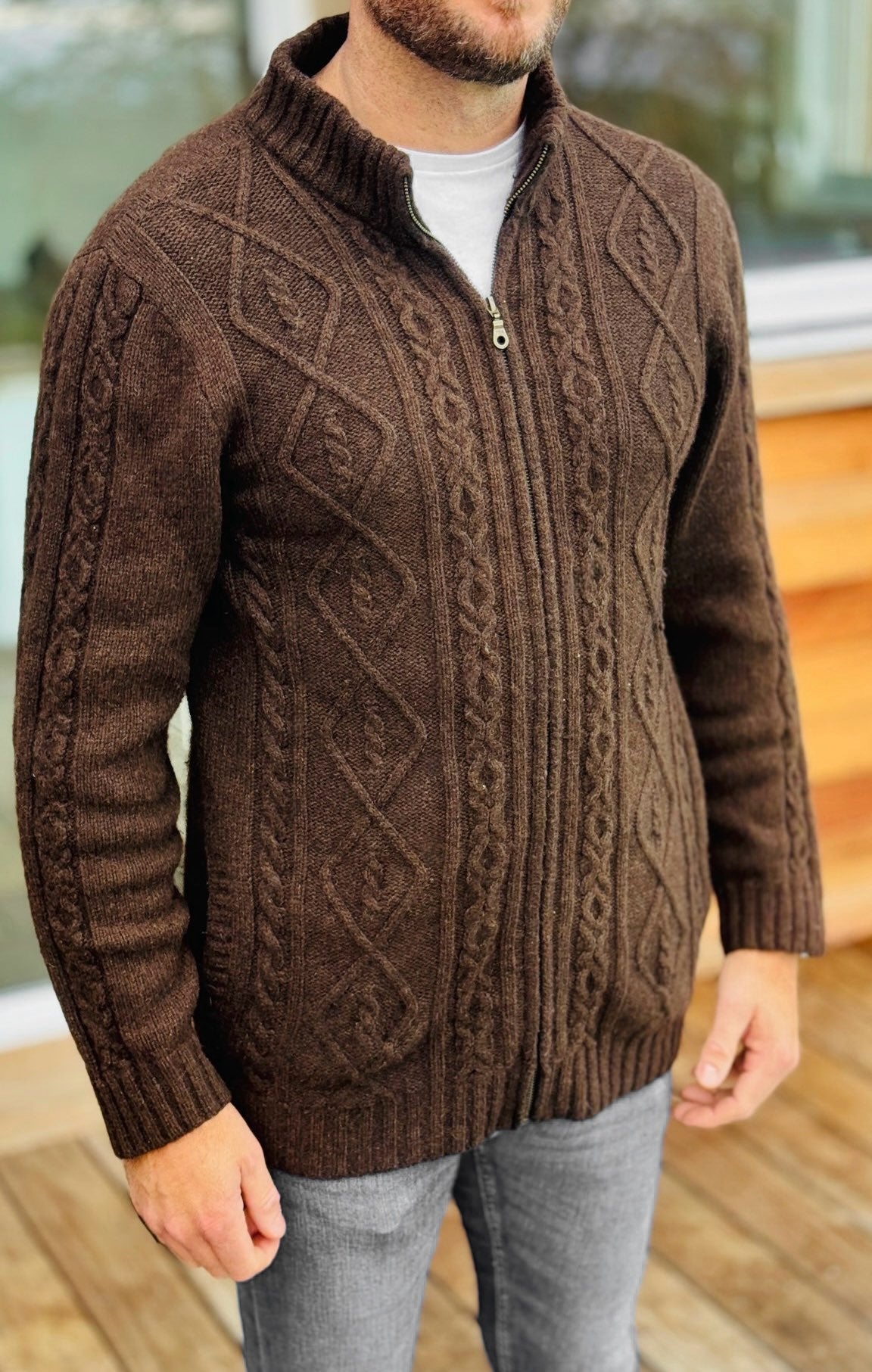 Veste laine yack pour homme