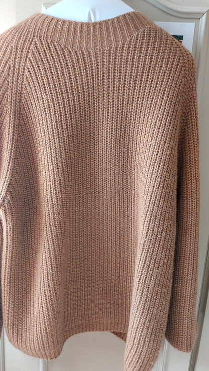 Grand pull laine de chameau femme