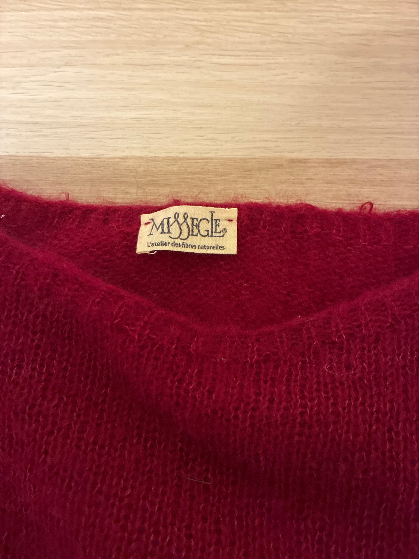Pull tunique mohair et soie