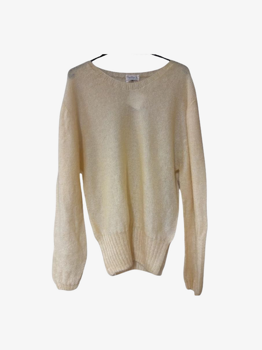 Petit pull mohair jonquille