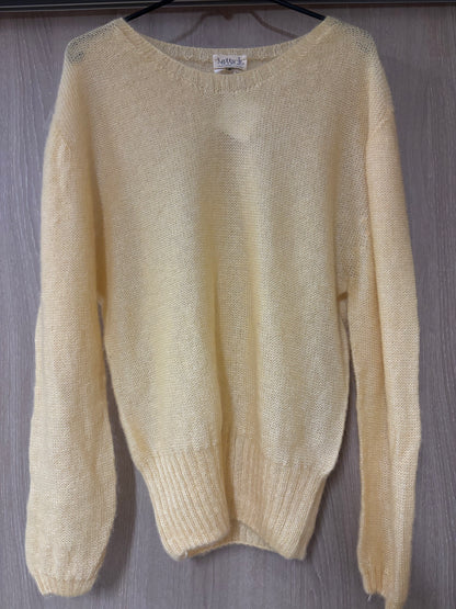 Petit pull mohair jonquille