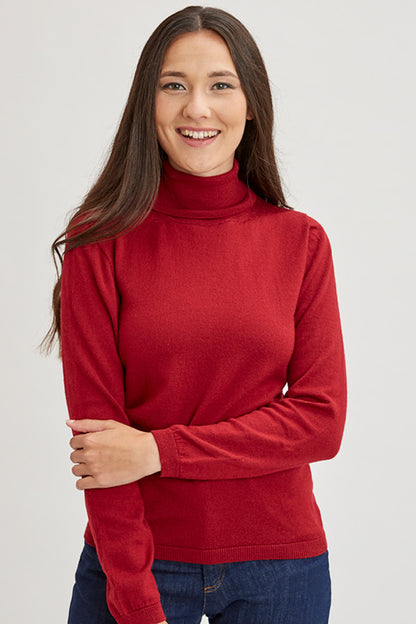 Col roulé laine mérinos pour femme