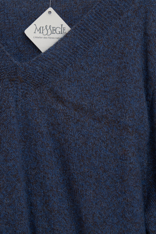 Pull en laine yack col V pour homme