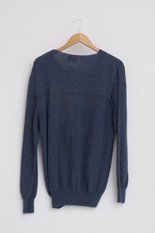 Pull en laine yack col V pour homme