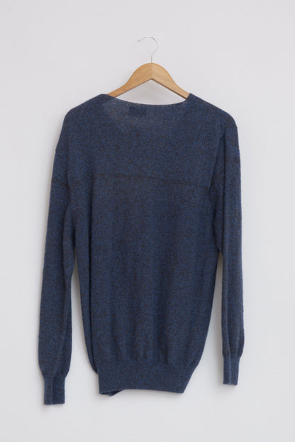 Pull en laine yack col V pour homme