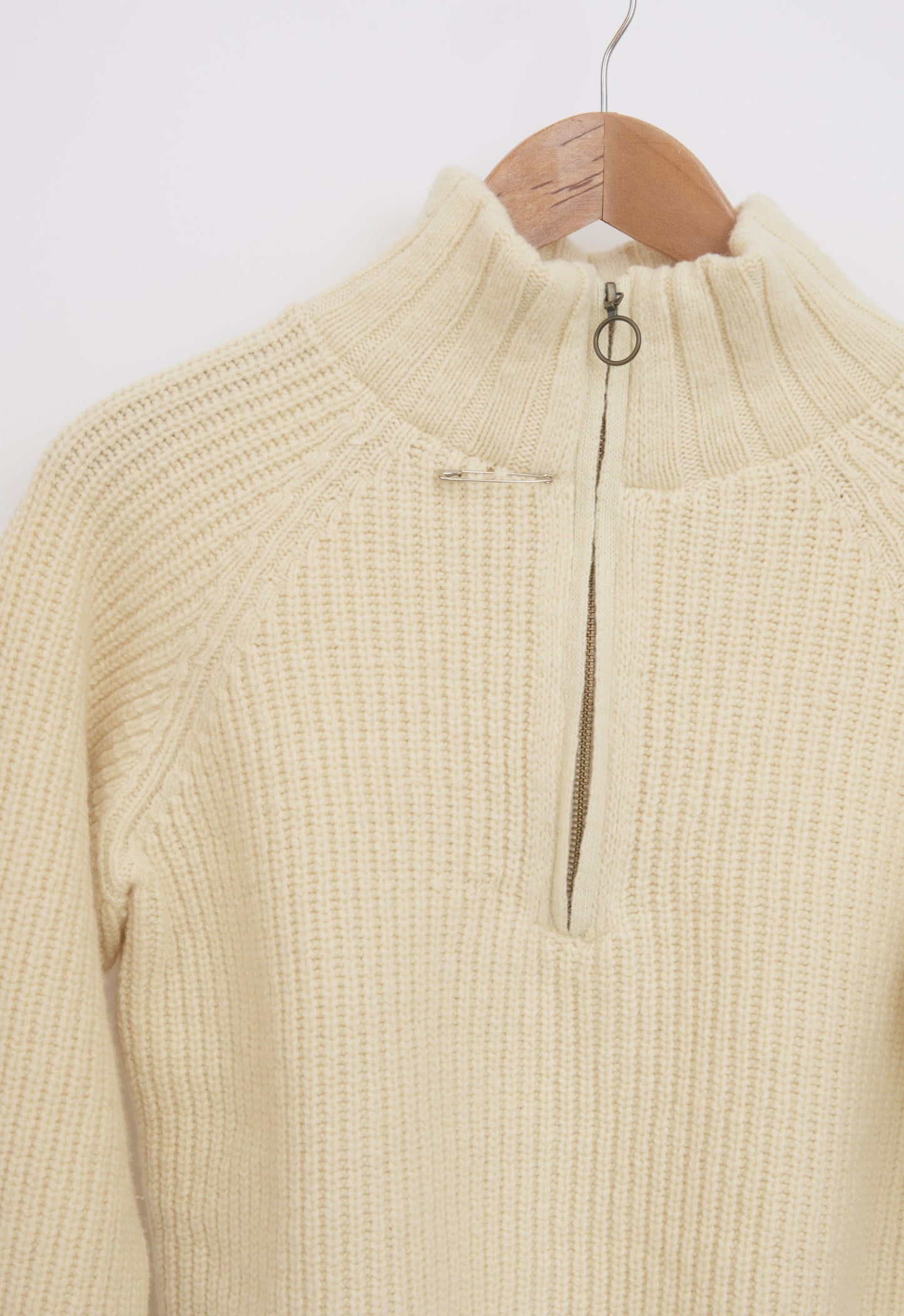 Pull en laine mérinos camionneur femme