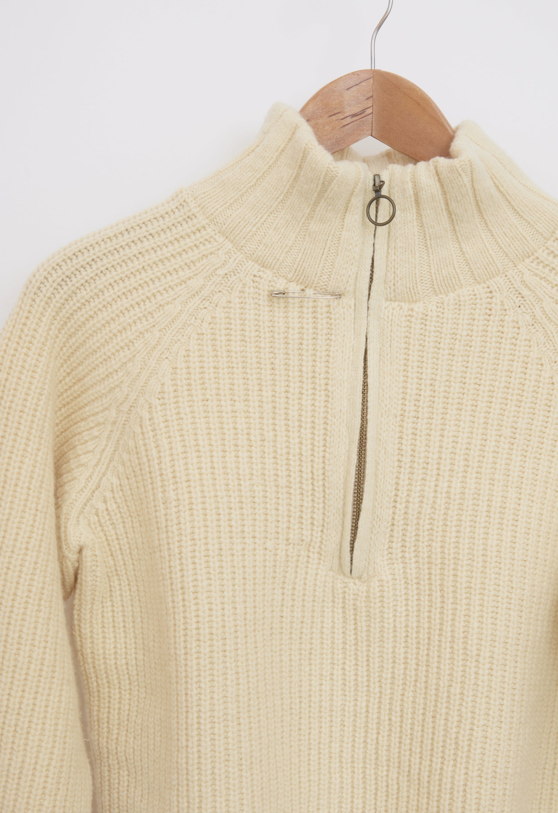 Pull en laine mérinos camionneur femme