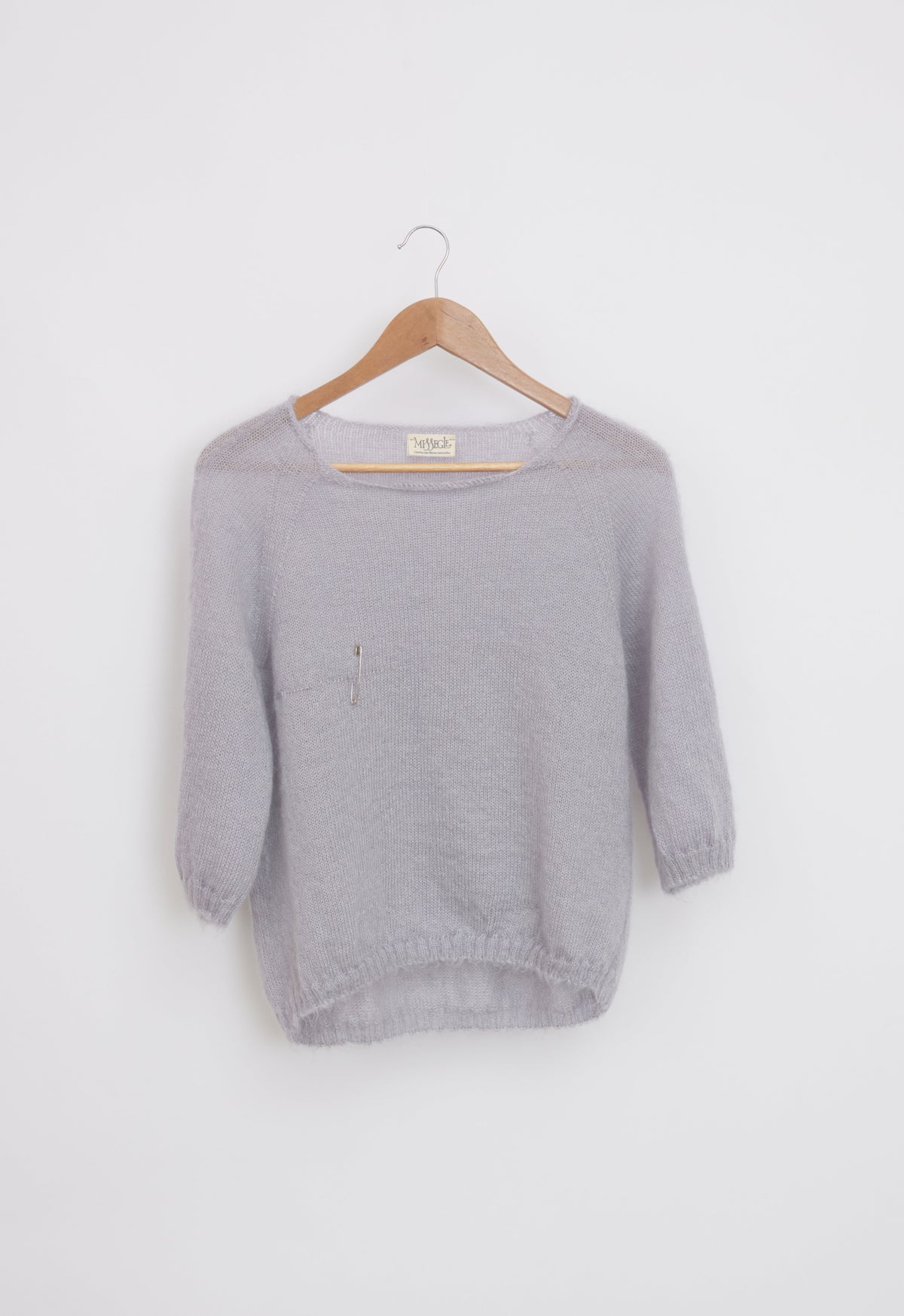 Pull laine ample mohair et soie pour femme