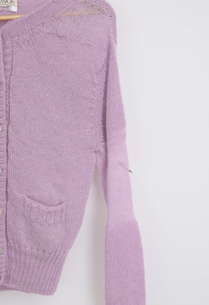Gilet mohair à poches femme