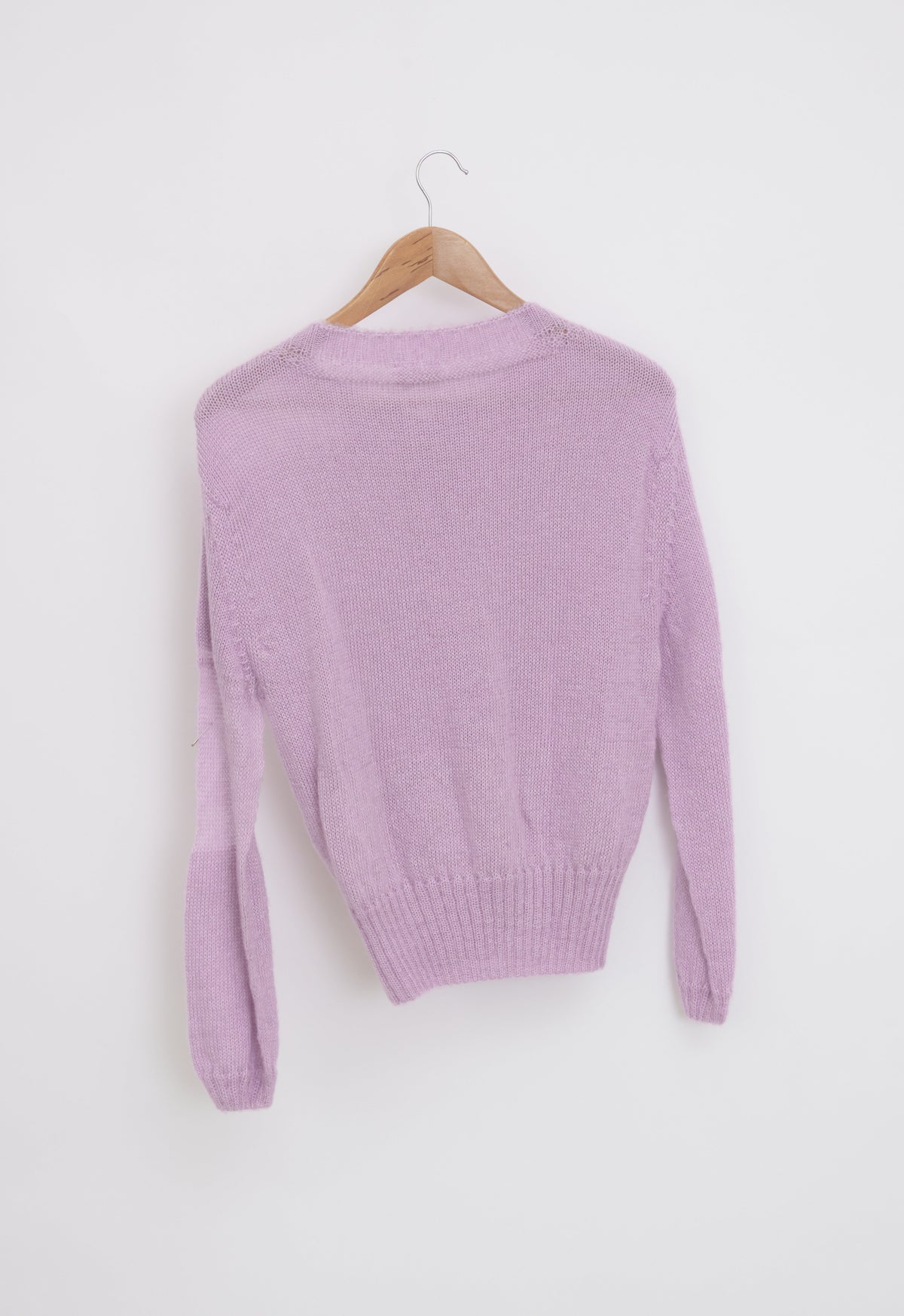 Gilet mohair à poches femme