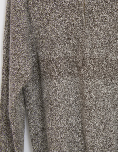 Pull en laine yack col cheminée pour homme