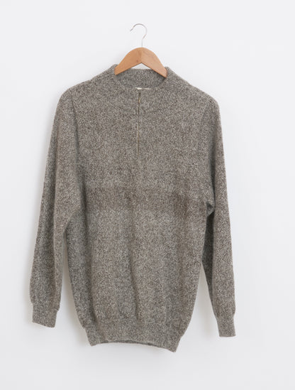 Pull en laine yack col cheminée pour homme