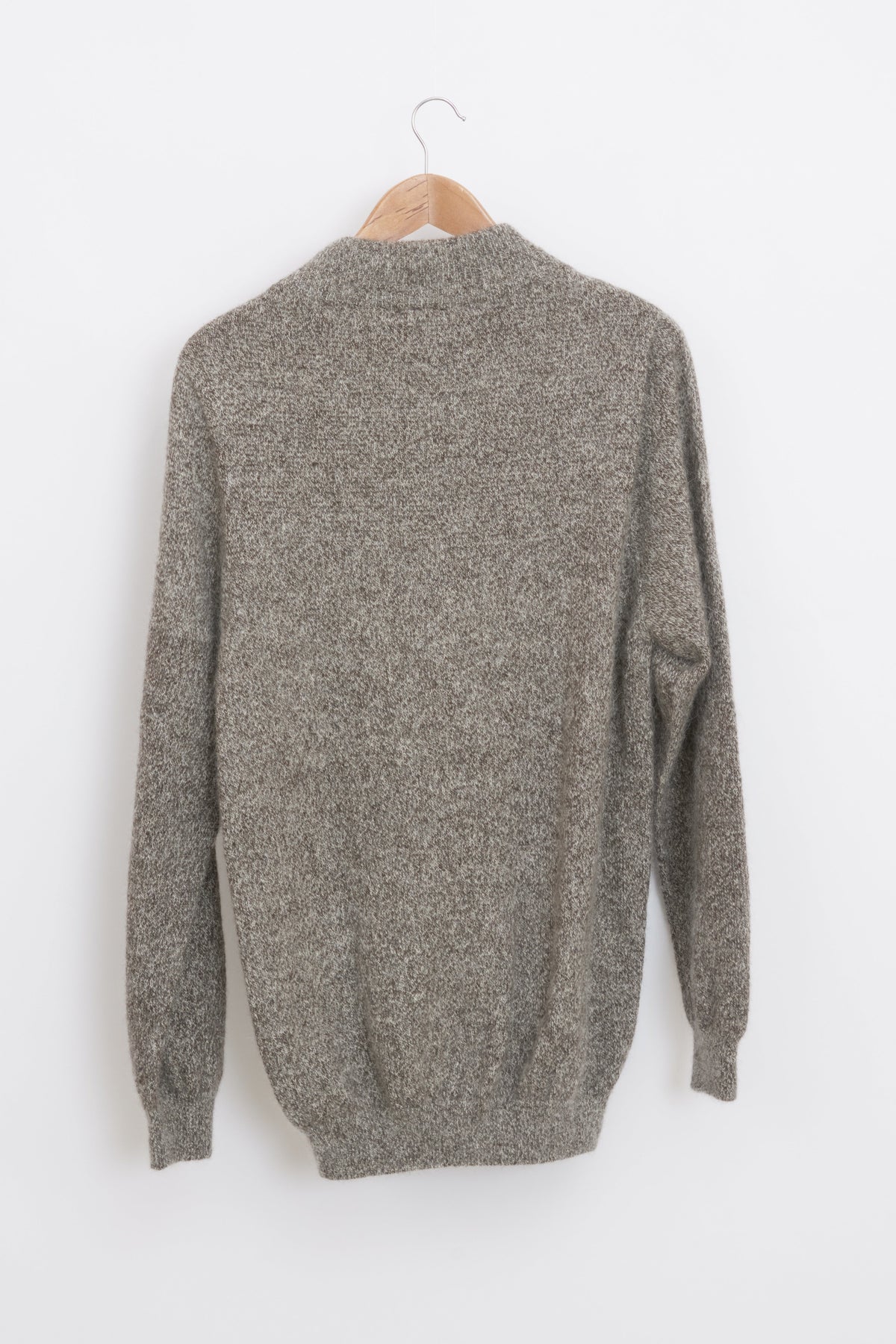 Pull en laine yack col cheminée pour homme