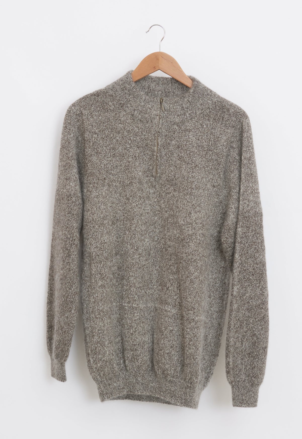 Pull en laine yack col cheminée pour homme