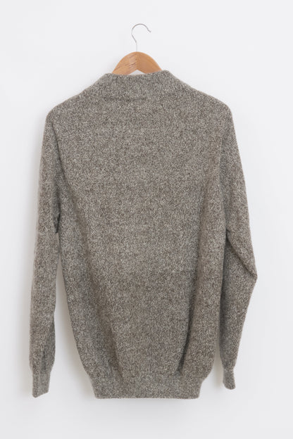 Pull en laine yack col cheminée pour homme