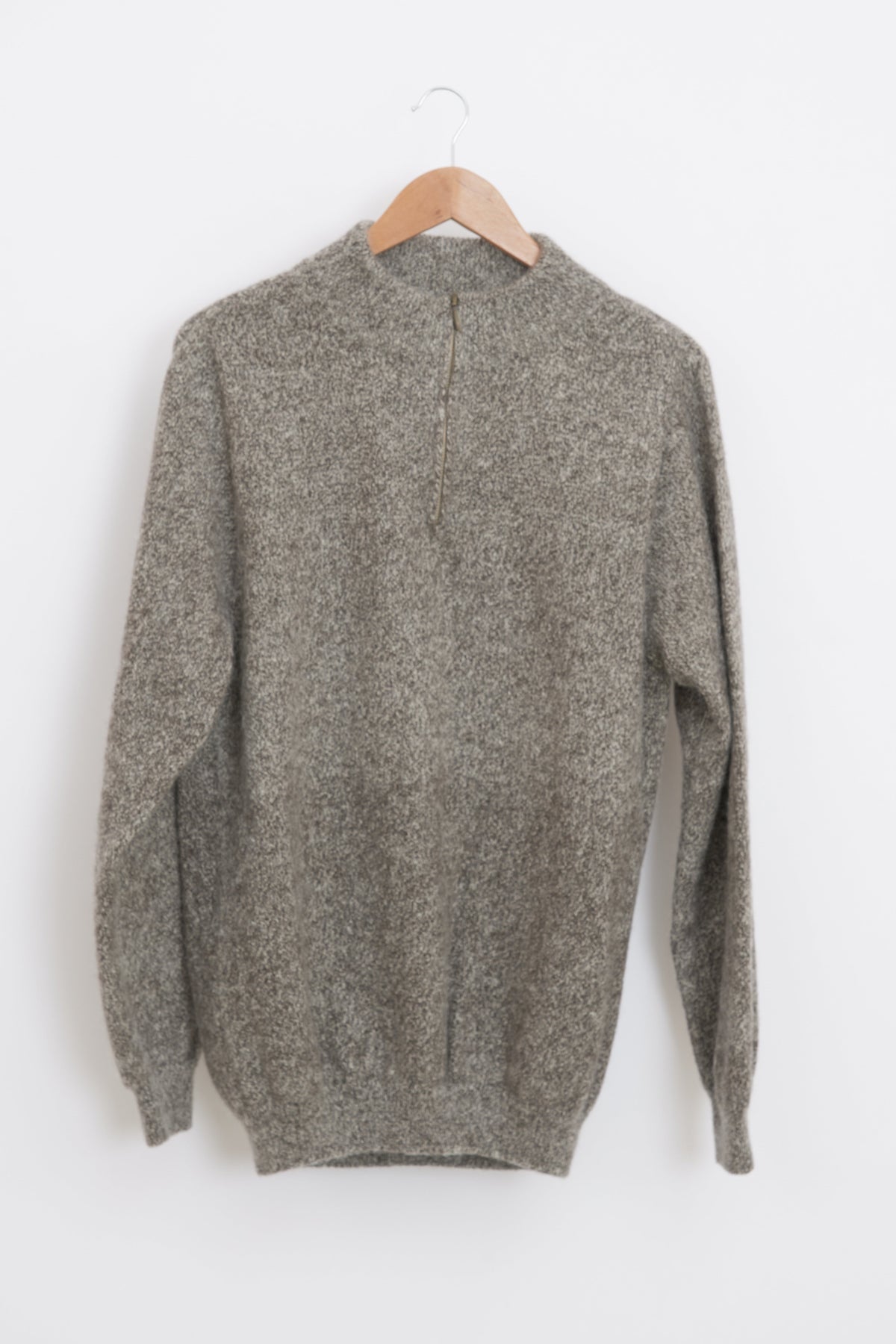 Pull en laine yack col cheminée pour homme