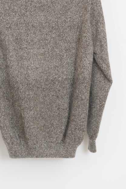 Pull en laine yack col cheminée pour homme