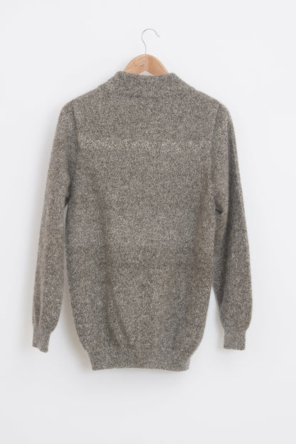 Pull en laine yack col cheminée pour homme